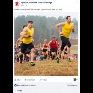 Spartan Facebook Page features showcases Charleston Warriors Adam Von Ins, Stephen Siraco, Orla Walsh,  Stepahine Keenan & Elea Faucheron as they appear on NBC Spartan Ultimate Team Challenge TV S